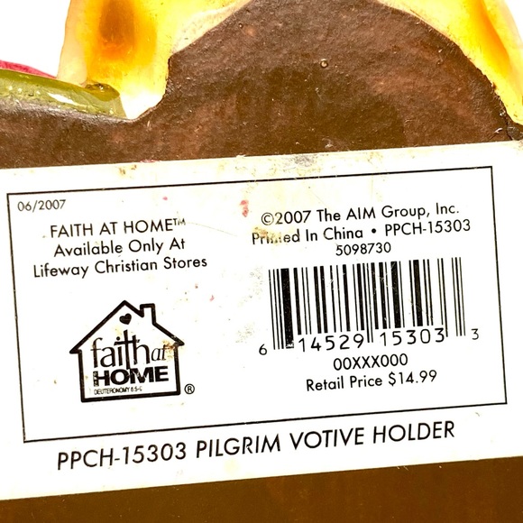 Faith at Home Harvest Pilgrim Couple Resin Decorative Tabletop Figurine - Picture 10 of 13